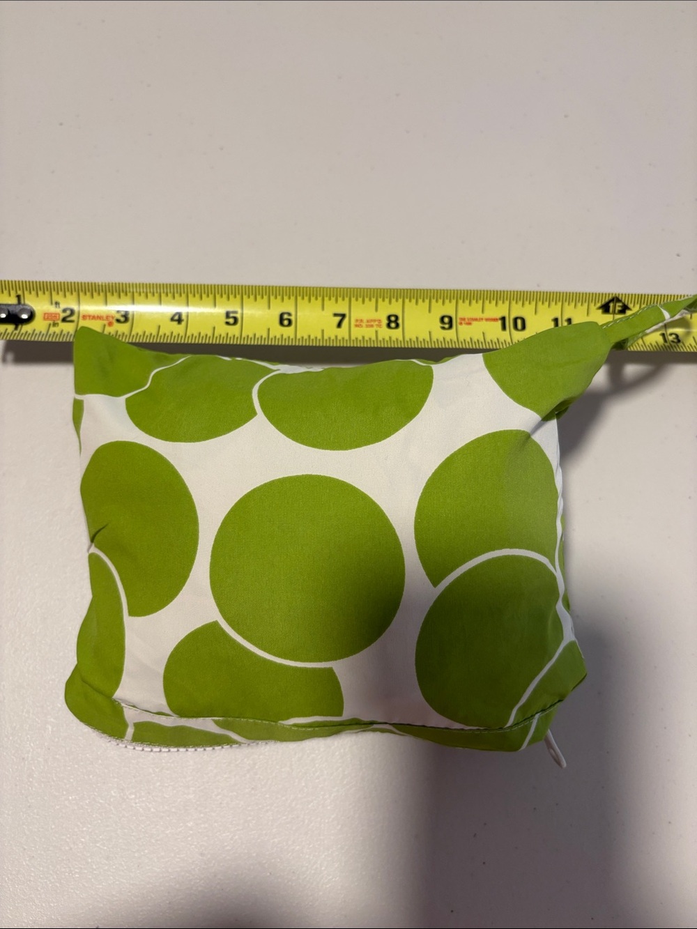 Boden NWOT Green White Giant Polka Dot Pullover Packable Anorak Jacket Size 8 - Picture 13 of 16